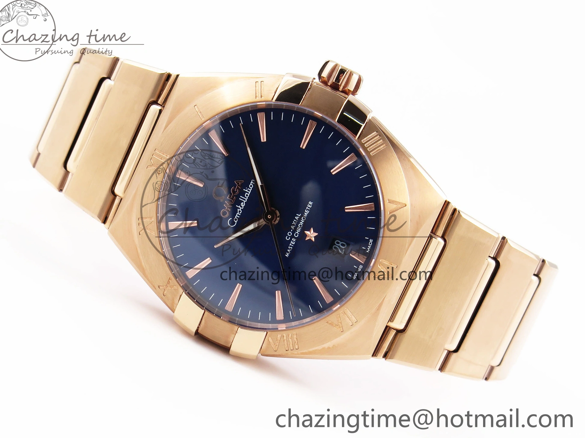 0327 Constellation 39mm RG ASWF 1:1 Best Edition Blue Dial on RG Bracelet A Practical 7778